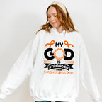 My God Is Stronger - Leukemia Unisex Crewneck T-Shirt Sweatshirt Hoodie