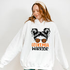 Leukemia Warrior Girl Design - Leukemia Unisex Crewneck T-Shirt Sweatshirt Hoodie