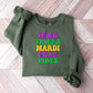 Thick Thighs Mardi Gras Vibes Design - Mardi Gras Unisex Crewneck T-Shirt Sweatshirt Hoodie