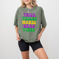 Thick Thighs Mardi Gras Vibes Design - Mardi Gras Unisex Crewneck T-Shirt Sweatshirt Hoodie