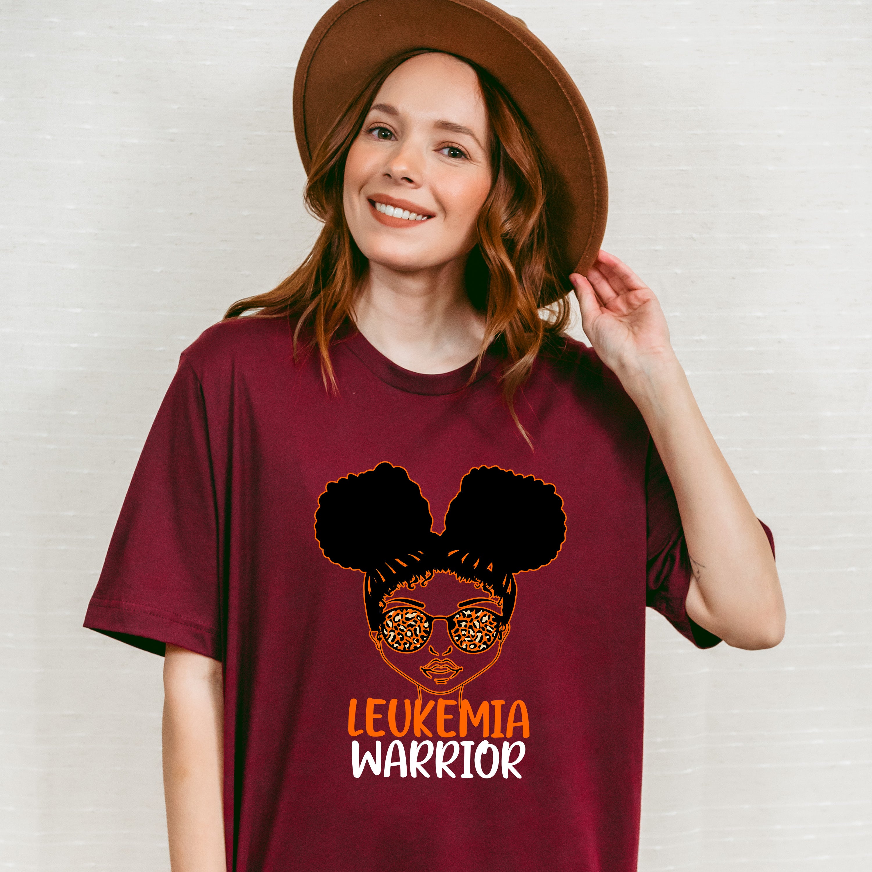 Leukemia Warrior Sunglasses Design - Leukemia Unisex Crewneck T-Shirt Sweatshirt Hoodie