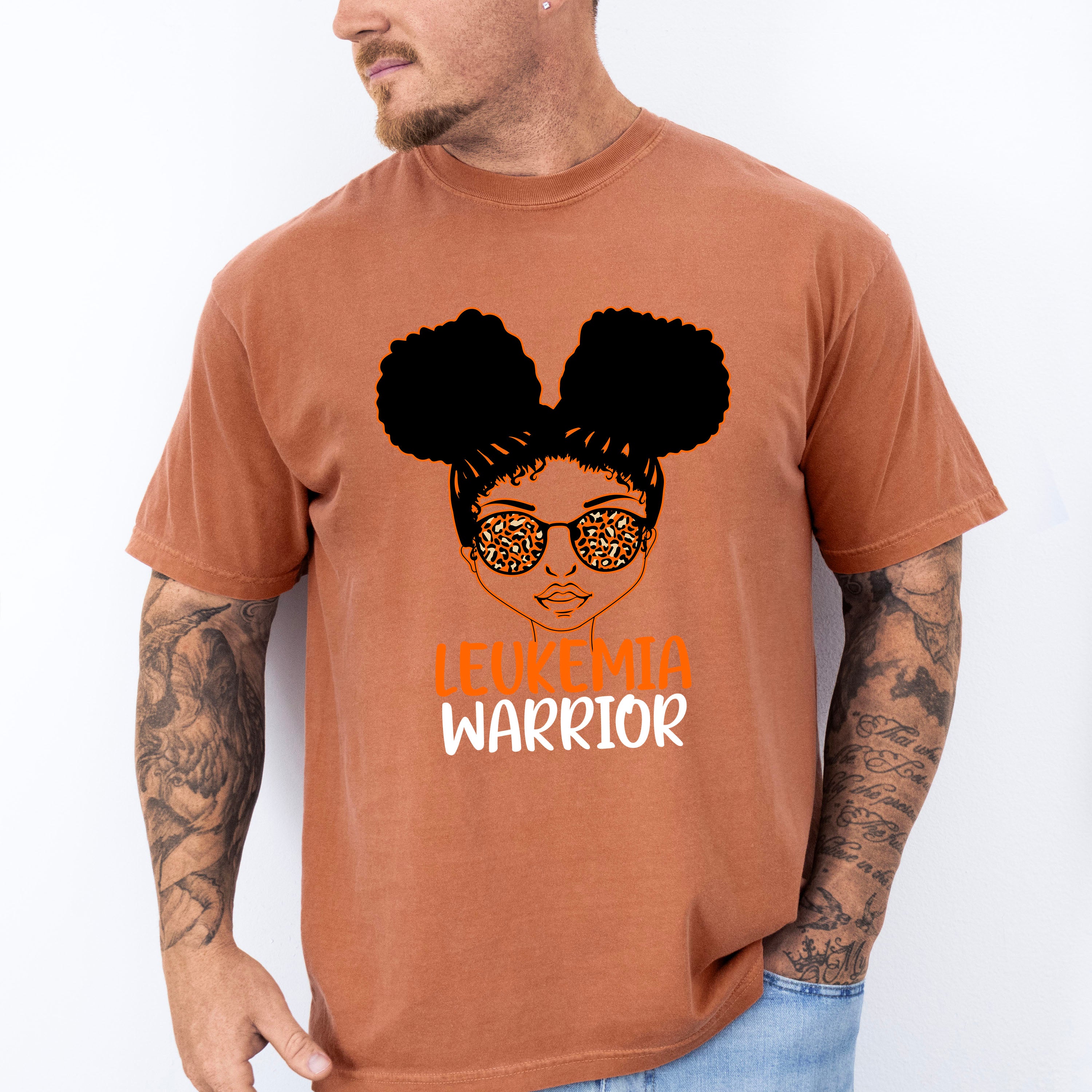 Leukemia Warrior Sunglasses Design - Leukemia Unisex Crewneck T-Shirt Sweatshirt Hoodie