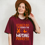 Leukemia Picked Wrong Princess - Leukemia Unisex Crewneck T-Shirt Sweatshirt Hoodie