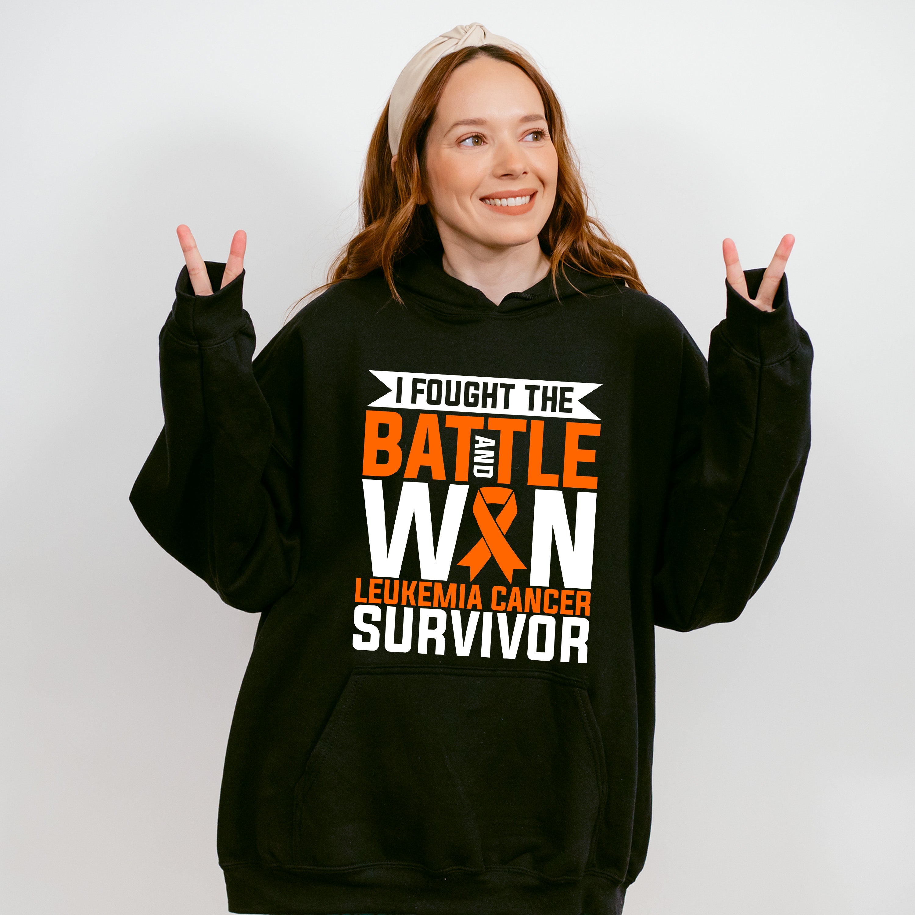 I Fought The Battle And Won - Leukemia Unisex Crewneck T-Shirt Sweatshirt Hoodie