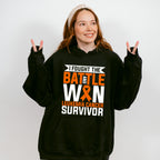 I Fought The Battle And Won - Leukemia Unisex Crewneck T-Shirt Sweatshirt Hoodie