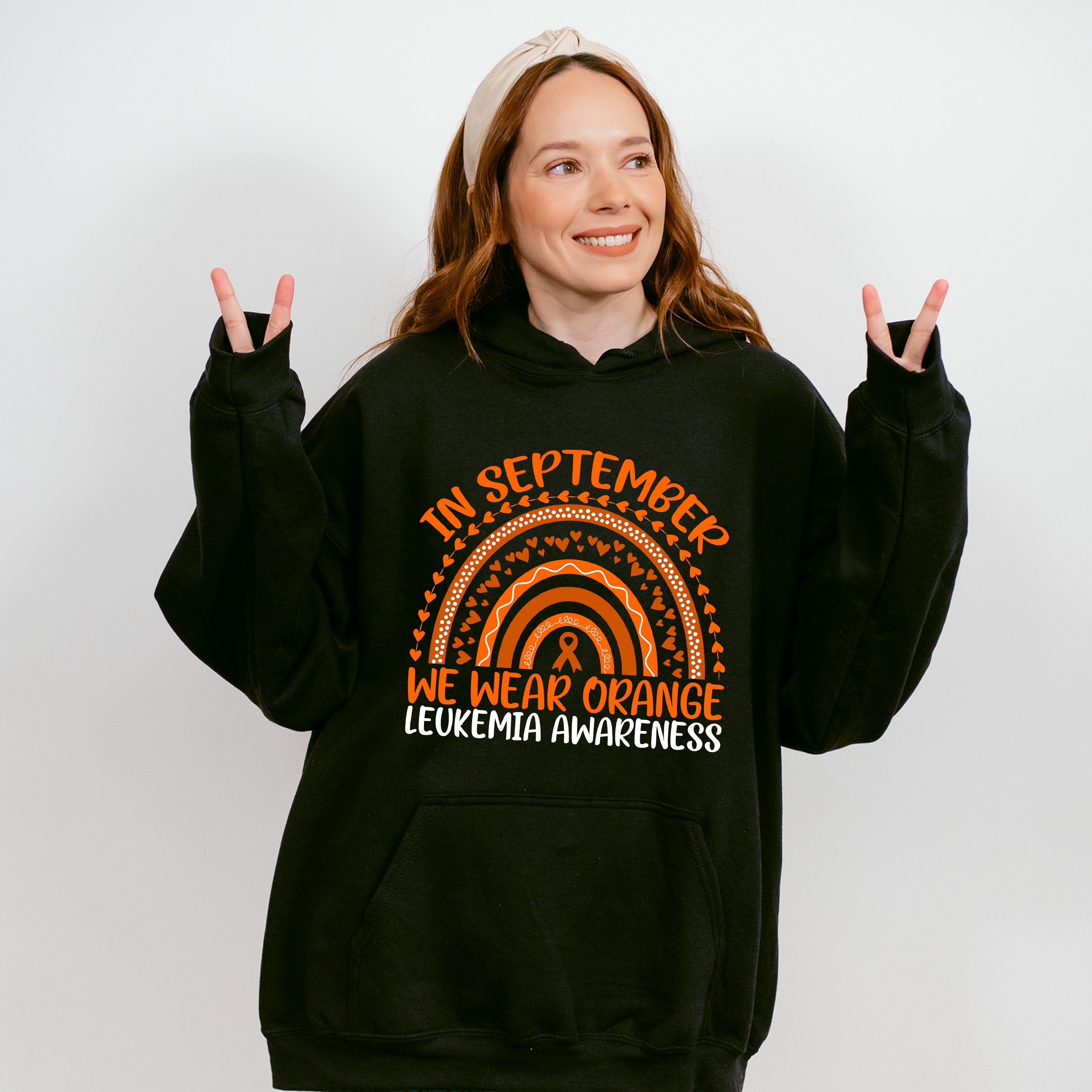 In September We Wear Orange - Leukemia Unisex Crewneck T-Shirt Sweatshirt Hoodie