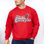 Stars And Stripes 4th Of July Unisex Crewneck T-Shirt Sweatshirt Hoodie