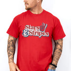 Stars And Stripes 4th Of July Unisex Crewneck T-Shirt Sweatshirt Hoodie