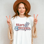 Stars And Stripes 4th Of July Unisex Crewneck T-Shirt Sweatshirt Hoodie