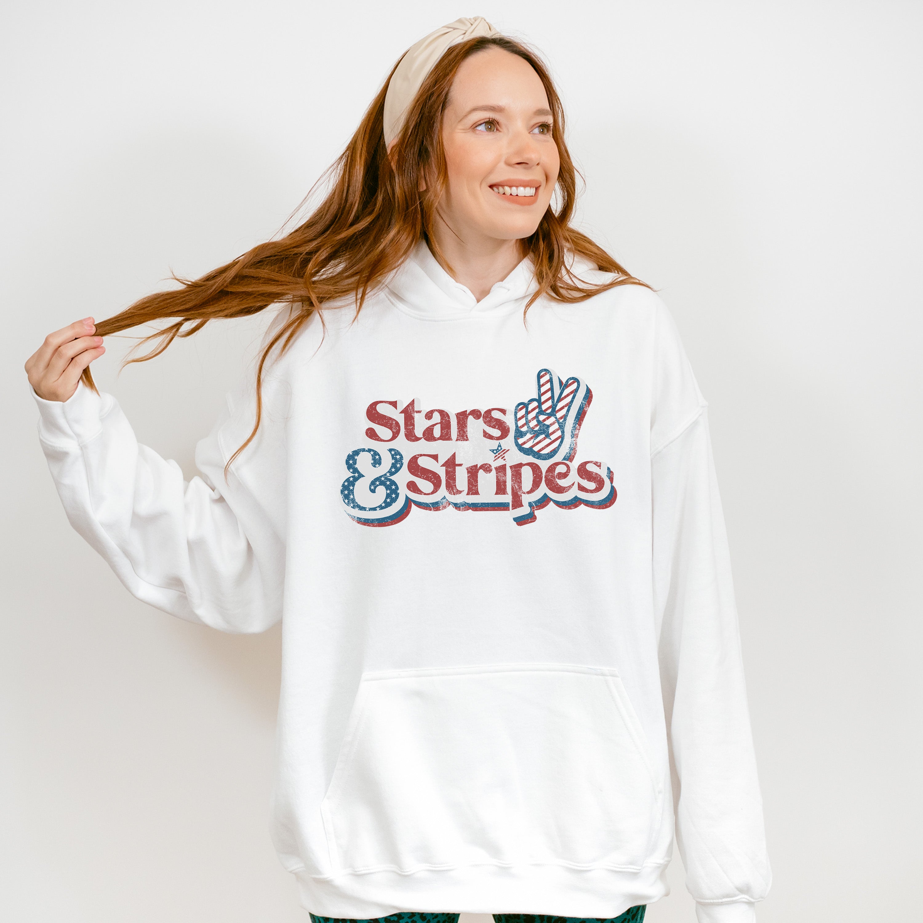 Stars And Stripes 4th Of July Unisex Crewneck T-Shirt Sweatshirt Hoodie