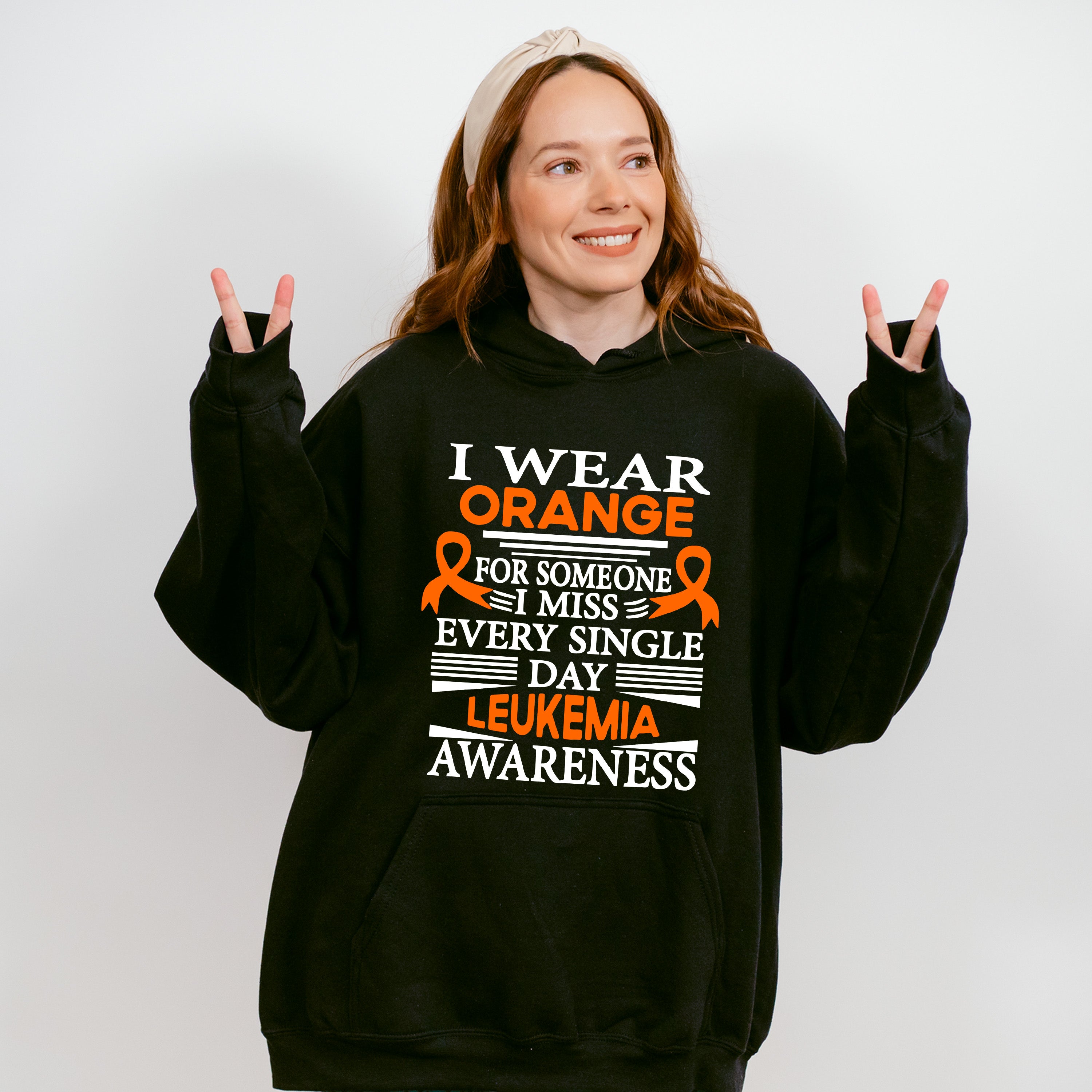 I Wear Orange For Someone I Miss - Leukemia Unisex Crewneck T-Shirt Sweatshirt Hoodie