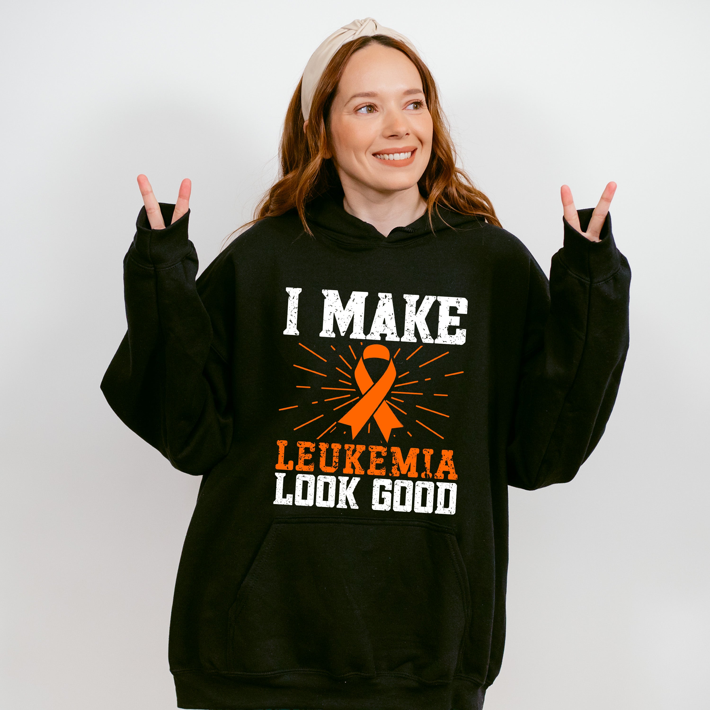 I Make Leukemia Look Good - Leukemia Unisex Crewneck T-Shirt Sweatshirt Hoodie