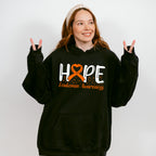Hope Ribbon Design - Leukemia Unisex Crewneck T-Shirt Sweatshirt Hoodie