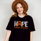 Hope Ribbon Design - Leukemia Unisex Crewneck T-Shirt Sweatshirt Hoodie