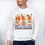 Gnome One Fights Alone - Leukemia Unisex Crewneck T-Shirt Sweatshirt Hoodie