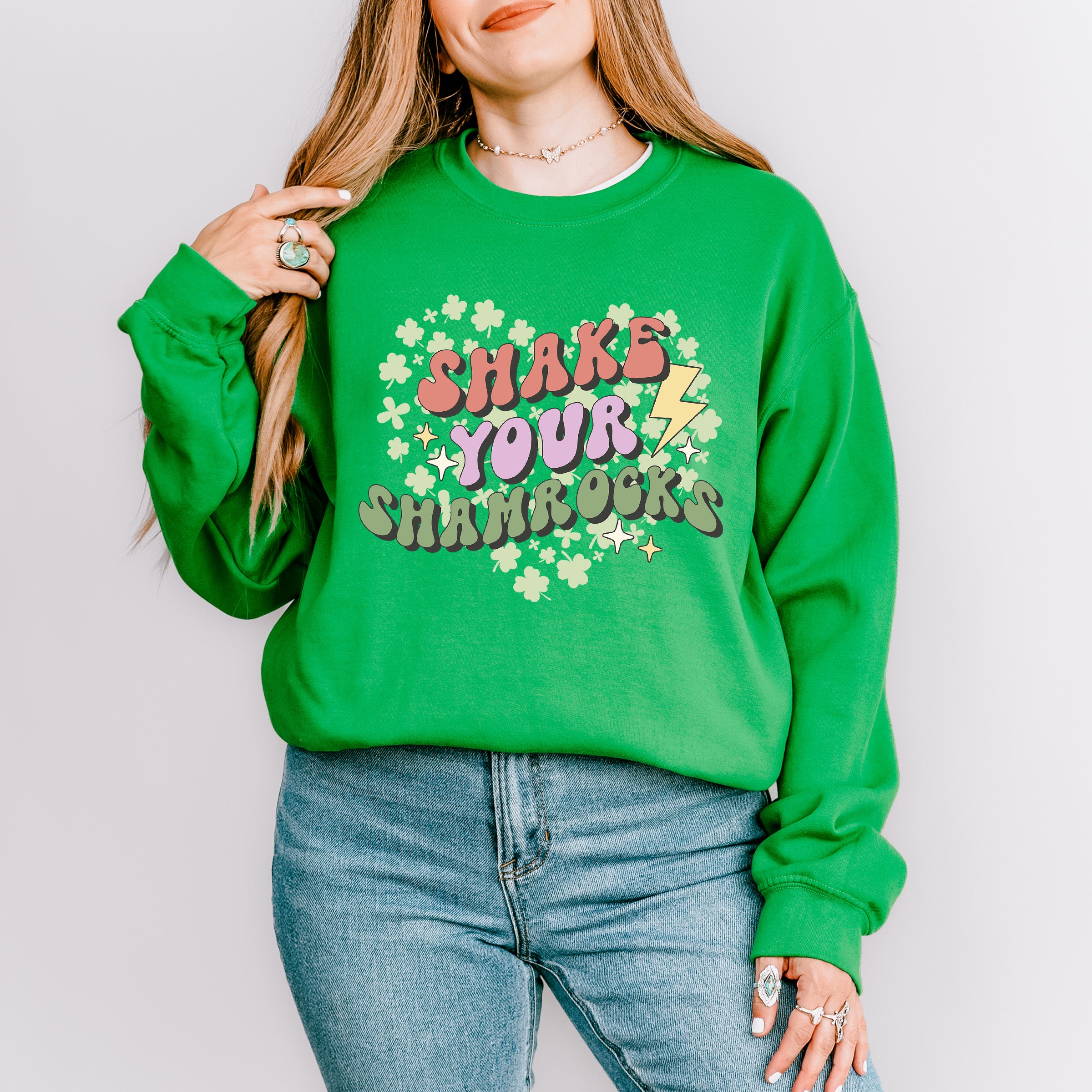 Shake Your Shamrocks - St. Patrick's Day Theme Unisex Crewneck T-Shirt Sweatshirt Hoodie