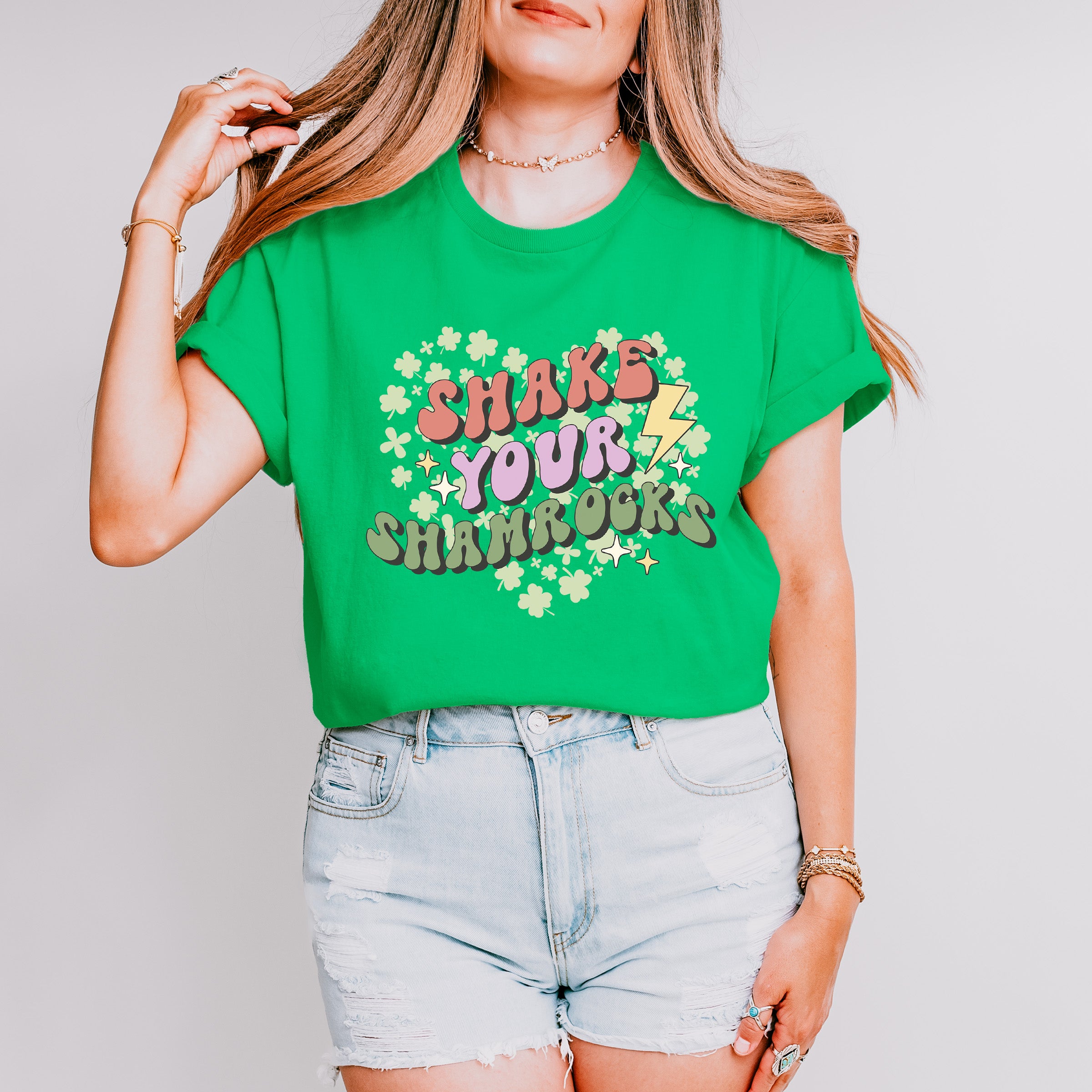 Shake Your Shamrocks - St. Patrick's Day Theme Unisex Crewneck T-Shirt Sweatshirt Hoodie