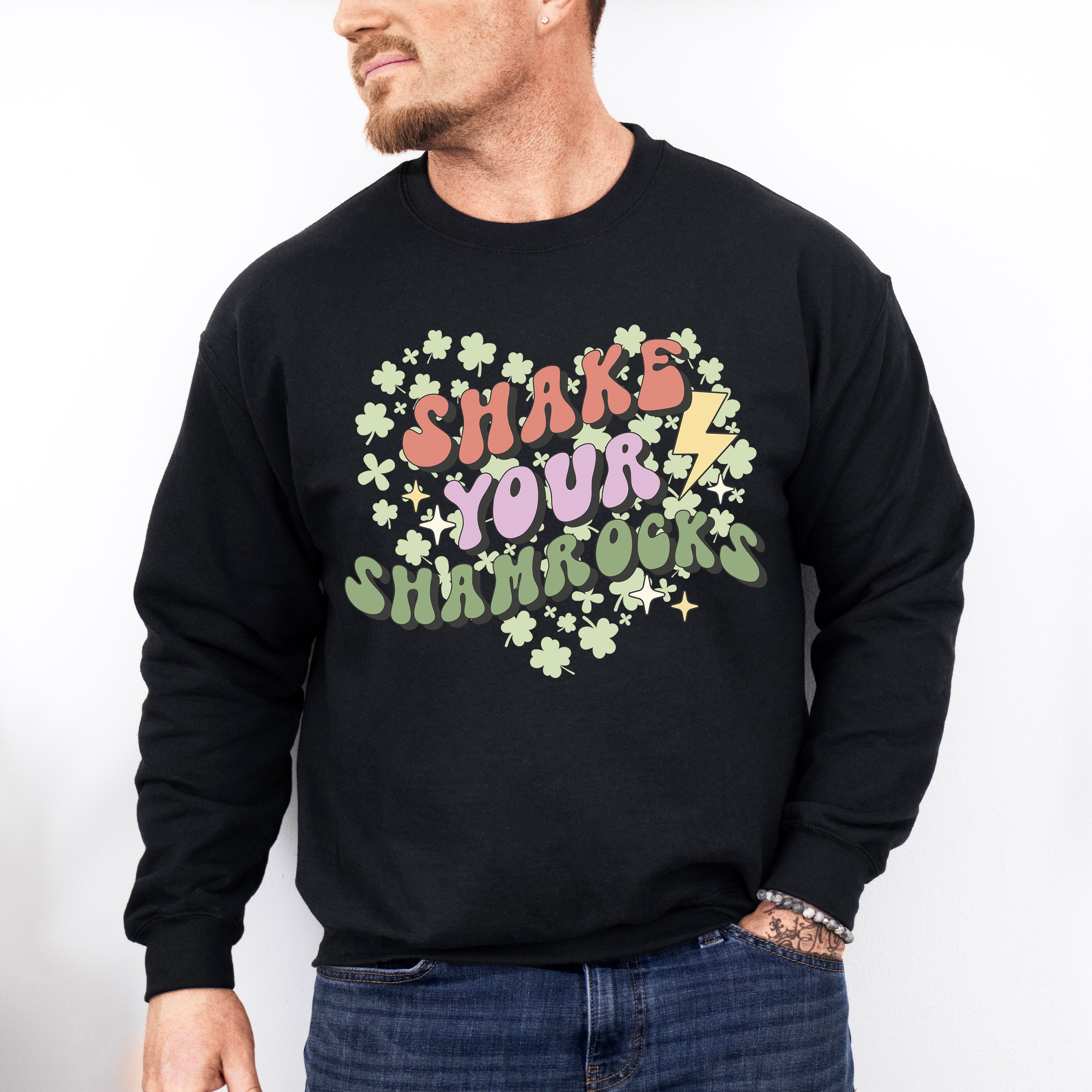 Shake Your Shamrocks - St. Patrick's Day Theme Unisex Crewneck T-Shirt Sweatshirt Hoodie