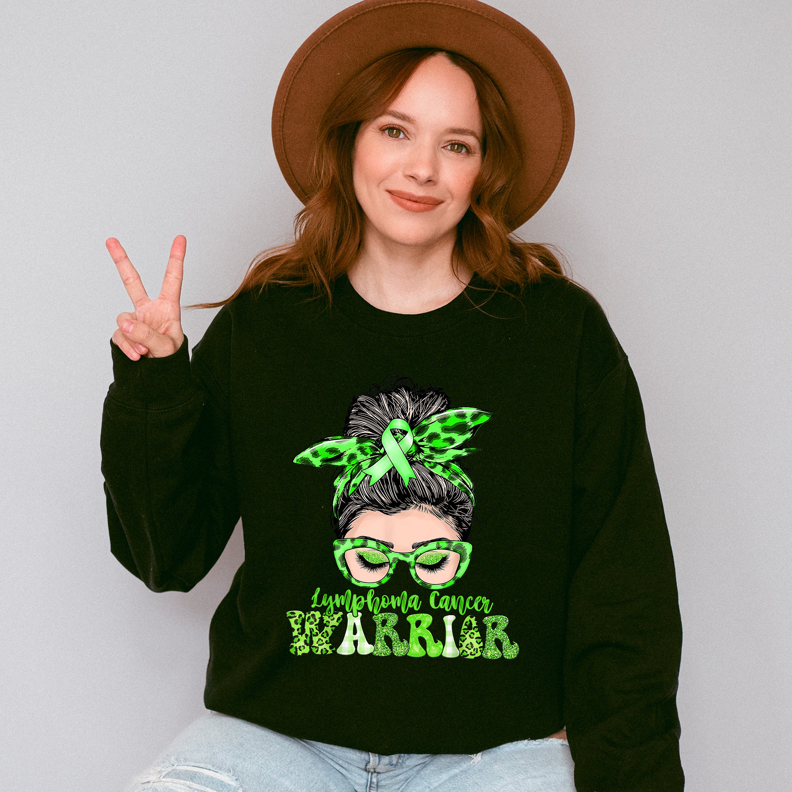 Lymphoma Cancer Warrior - Lymphoma Unisex Crewneck T-Shirt Sweatshirt Hoodie