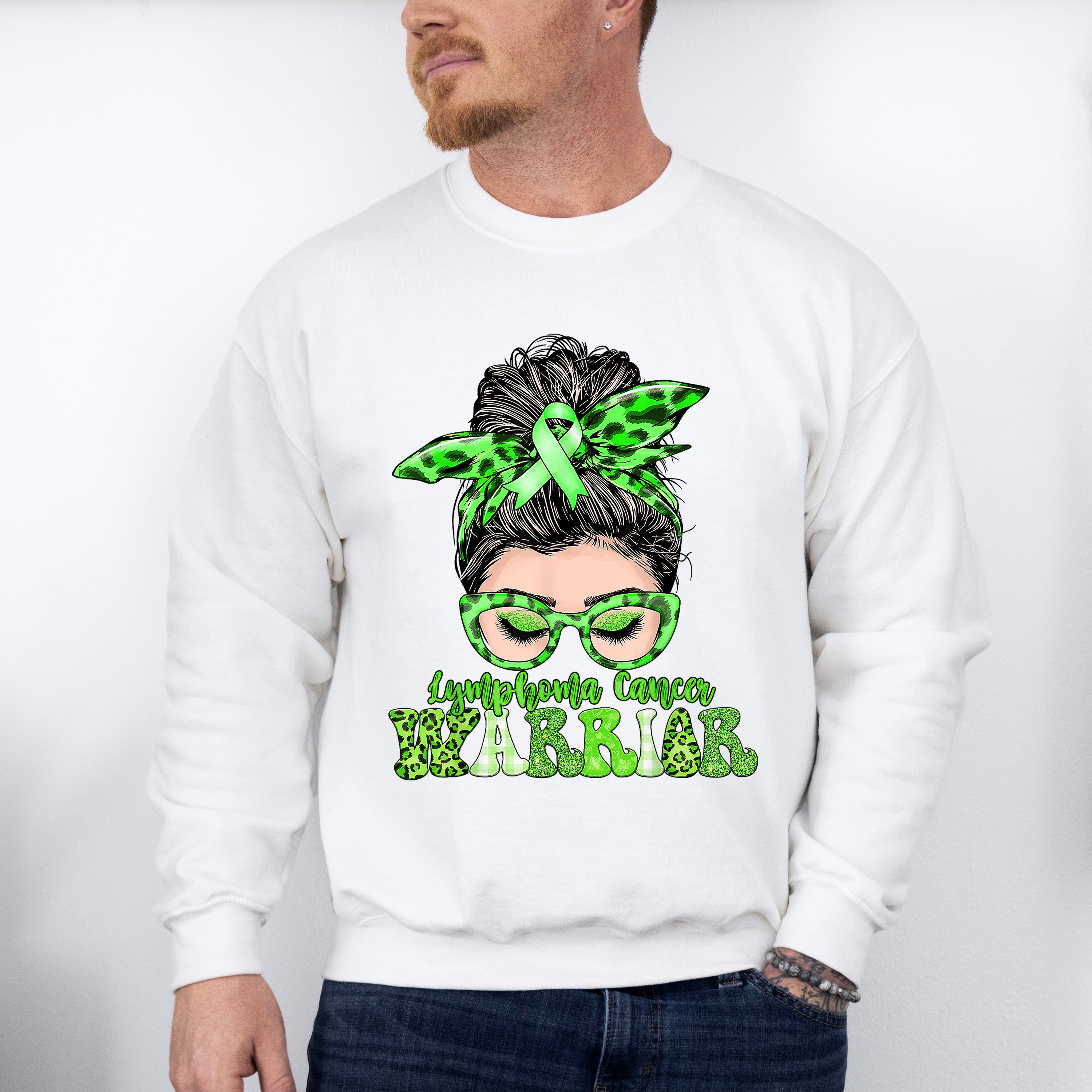 Lymphoma Cancer Warrior - Lymphoma Unisex Crewneck T-Shirt Sweatshirt Hoodie