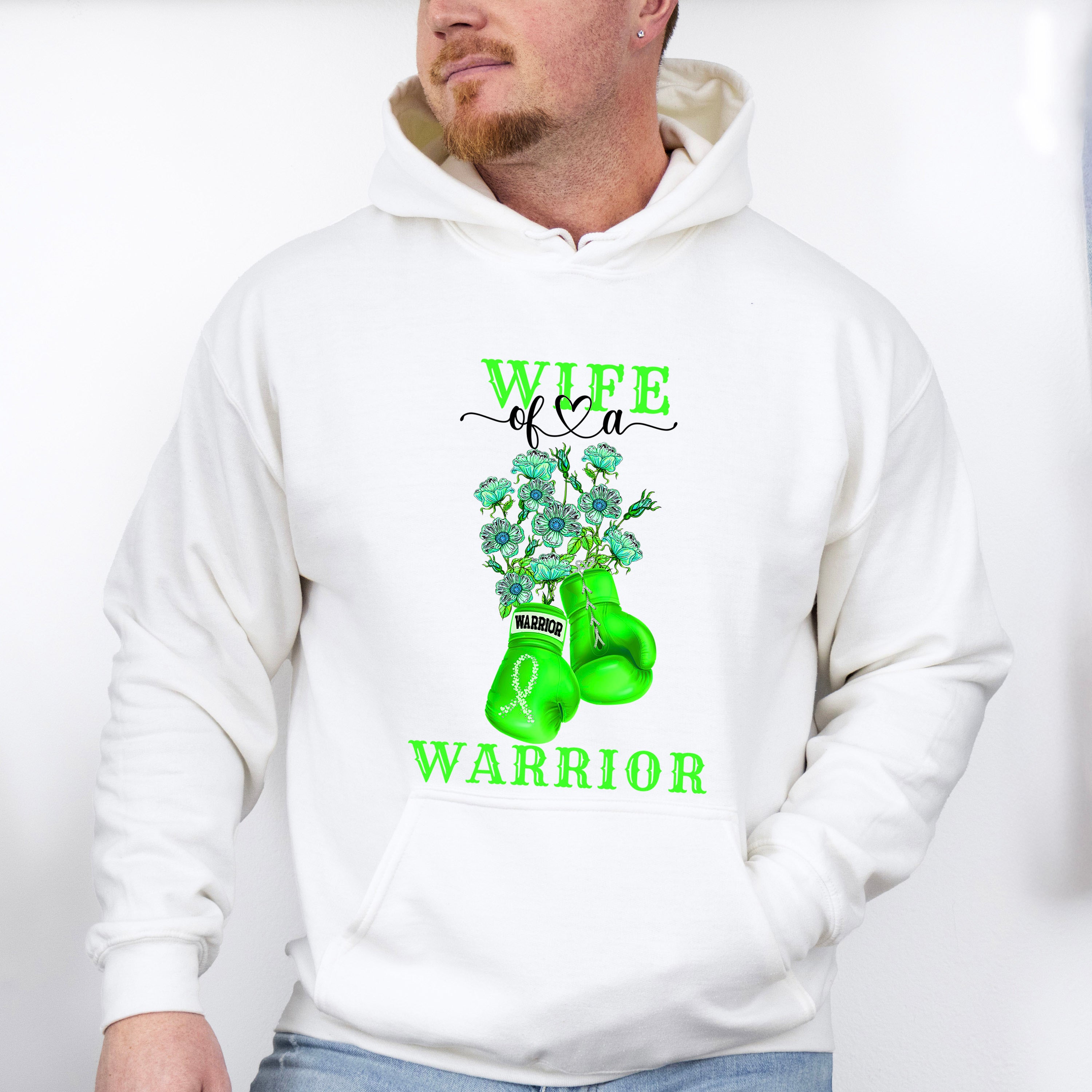 Wife of a Warrior - Lymphoma Unisex Crewneck T-Shirt Sweatshirt Hoodie