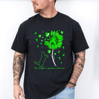 Lymphoma Awareness Cat Flower Design - Lymphoma Unisex Crewneck T-Shirt Sweatshirt Hoodie