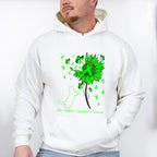 Lymphoma Awareness Cat Flower Design - Lymphoma Unisex Crewneck T-Shirt Sweatshirt Hoodie