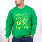 Support Squad Heart Design - Lymphoma Unisex Crewneck T-Shirt Sweatshirt Hoodie