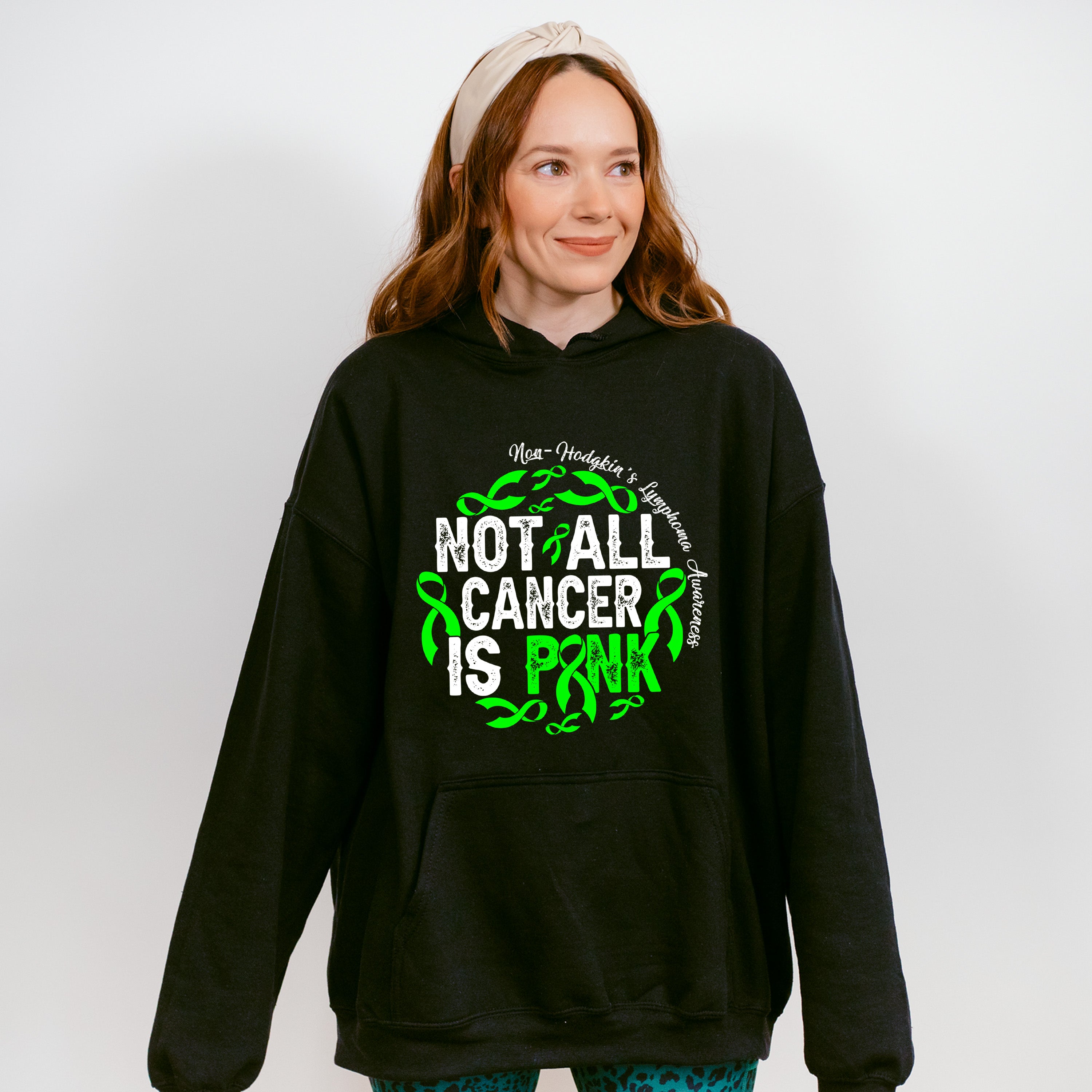 Not All Cancer Is Pink - Lymphoma Unisex Crewneck T-Shirt Sweatshirt Hoodie