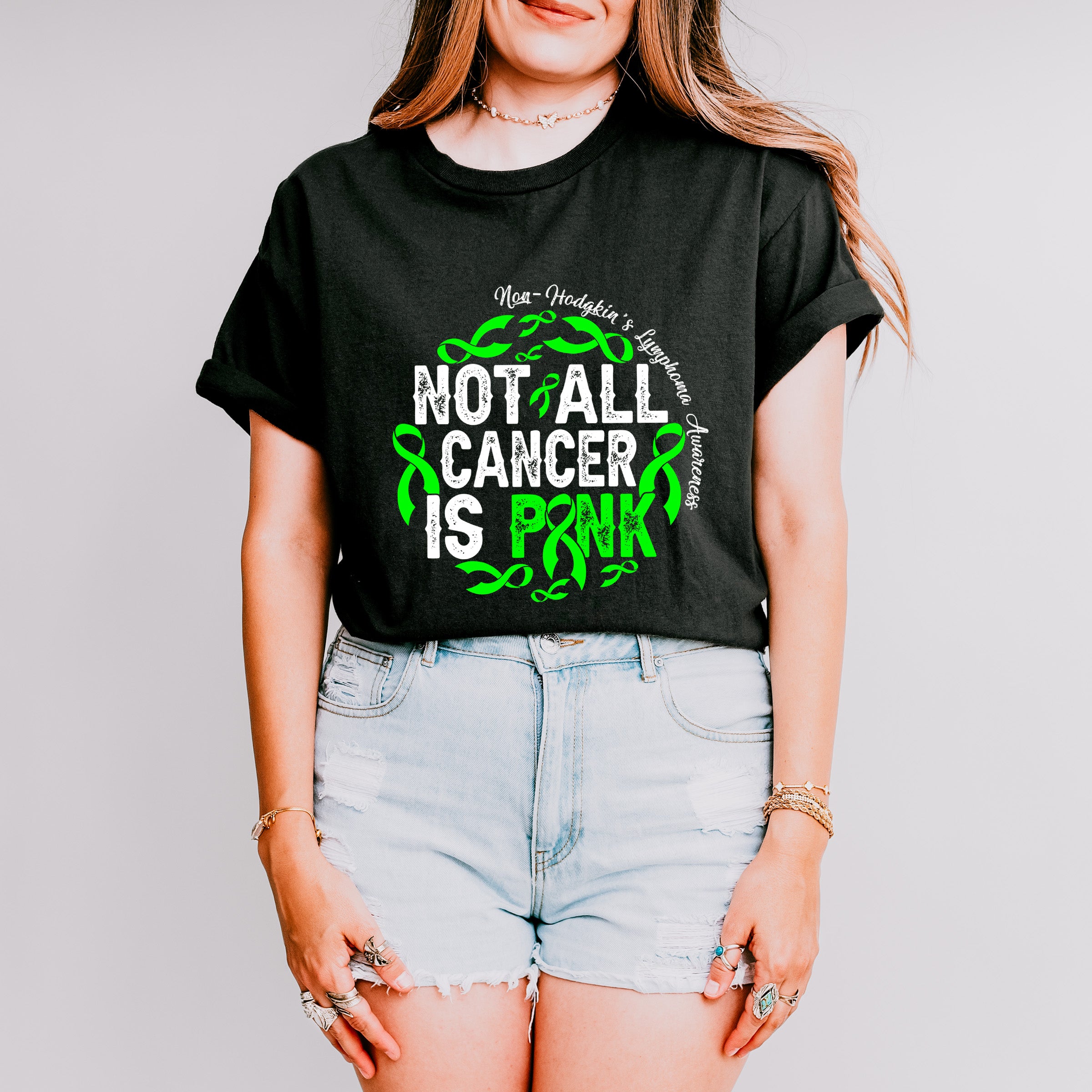 Not All Cancer Is Pink - Lymphoma Unisex Crewneck T-Shirt Sweatshirt Hoodie