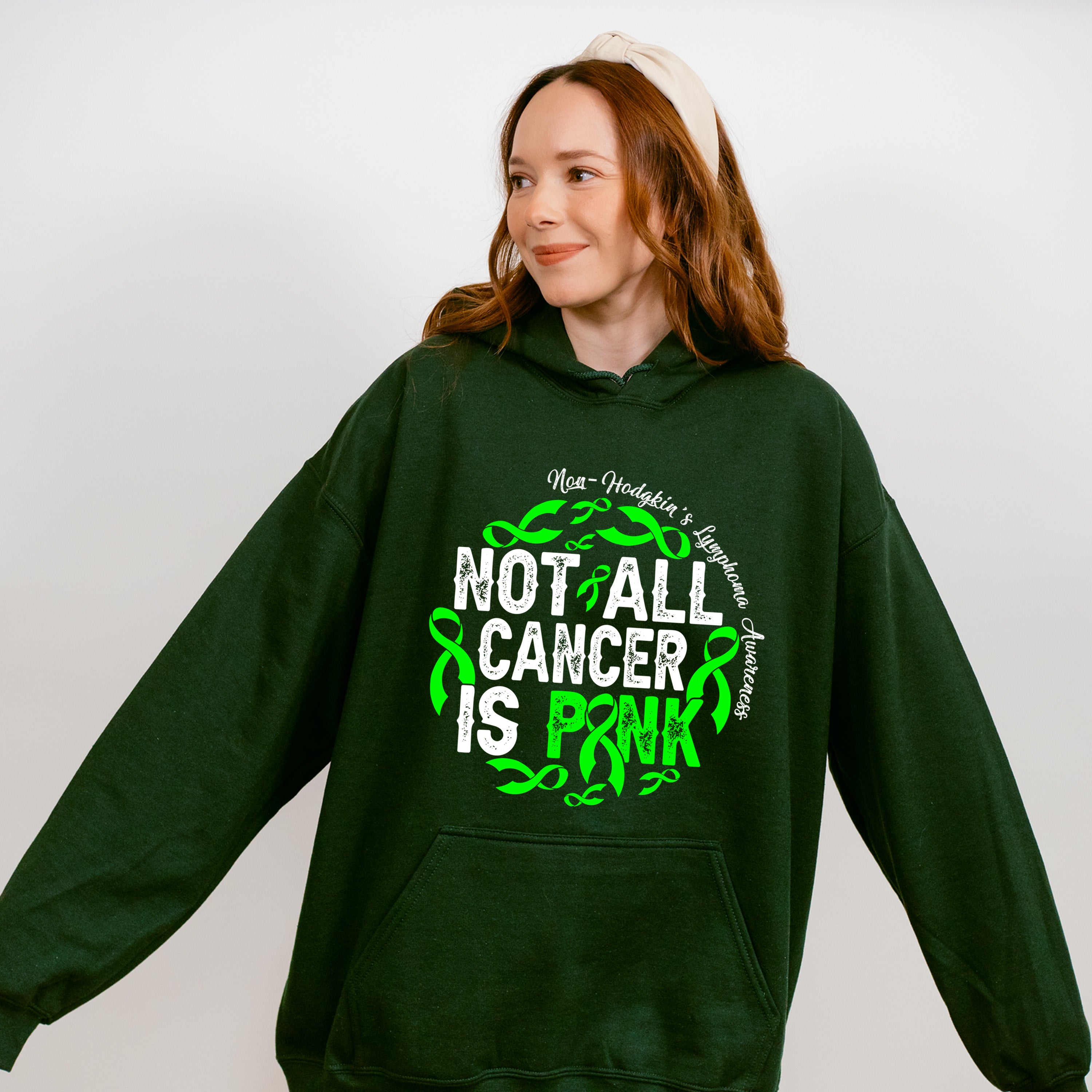 Not All Cancer Is Pink - Lymphoma Unisex Crewneck T-Shirt Sweatshirt Hoodie