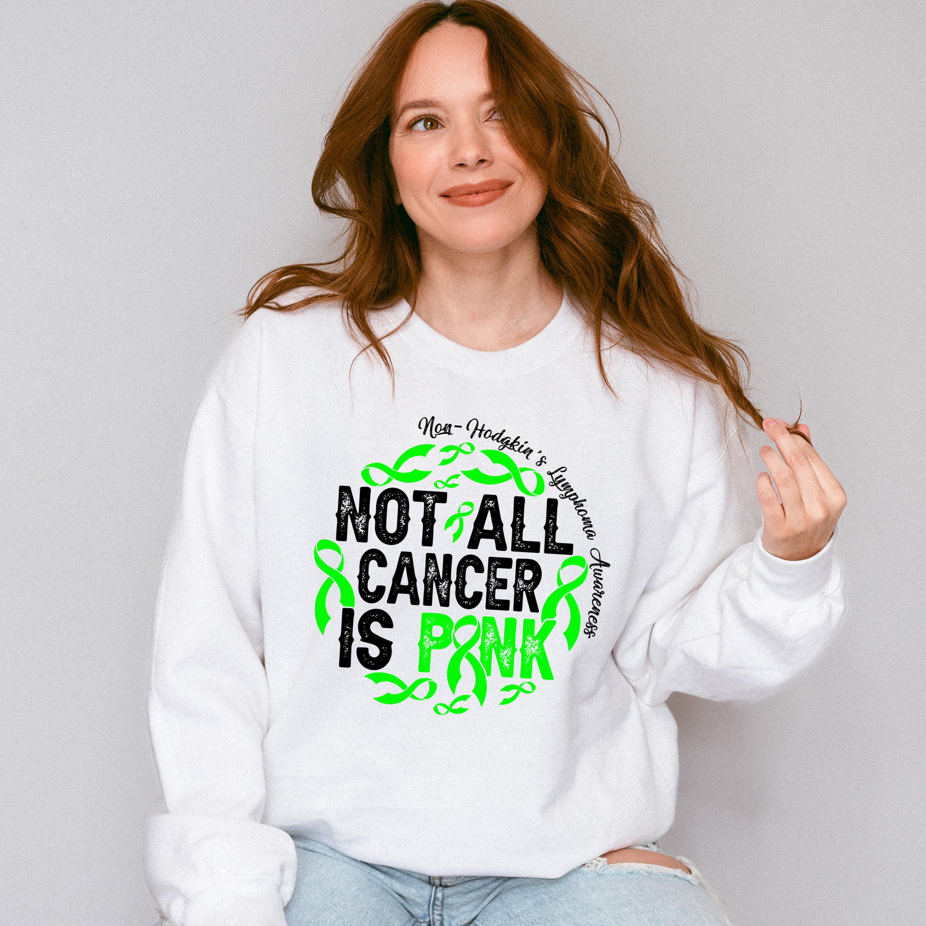 Not All Cancer Is Pink - Lymphoma Unisex Crewneck T-Shirt Sweatshirt Hoodie