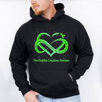 Lymphoma Strong Heart Design - Lymphoma Unisex Crewneck T-Shirt Sweatshirt Hoodie