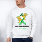 Lymphoma Awareness Bird Design - Lymphoma Unisex Crewneck T-Shirt Sweatshirt Hoodie