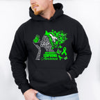 Lymphoma Awareness Butterfly Design - Lymphoma Unisex Crewneck T-Shirt Sweatshirt Hoodie