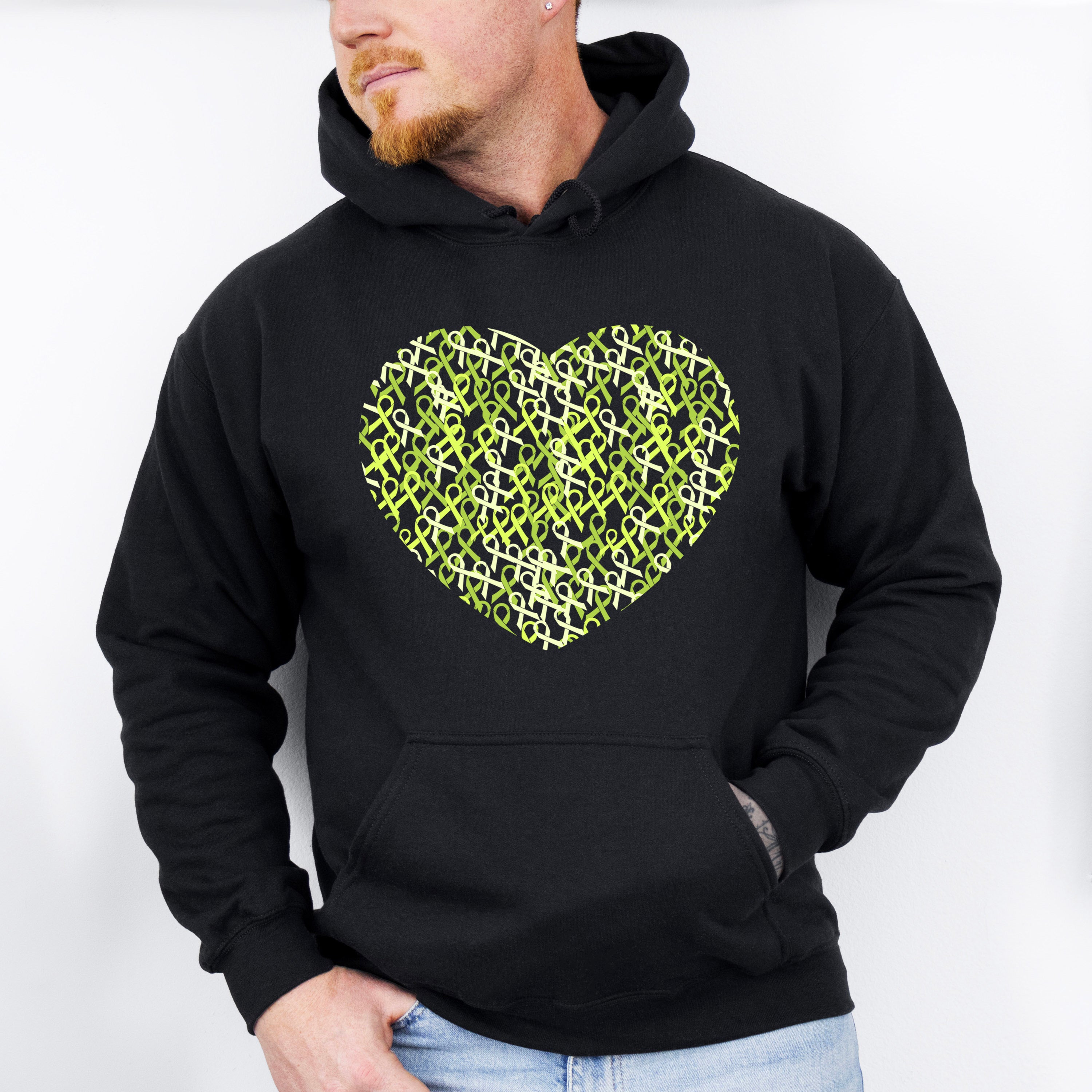 Ribbon Heart Design - Lymphoma Unisex Crewneck T-Shirt Sweatshirt Hoodie