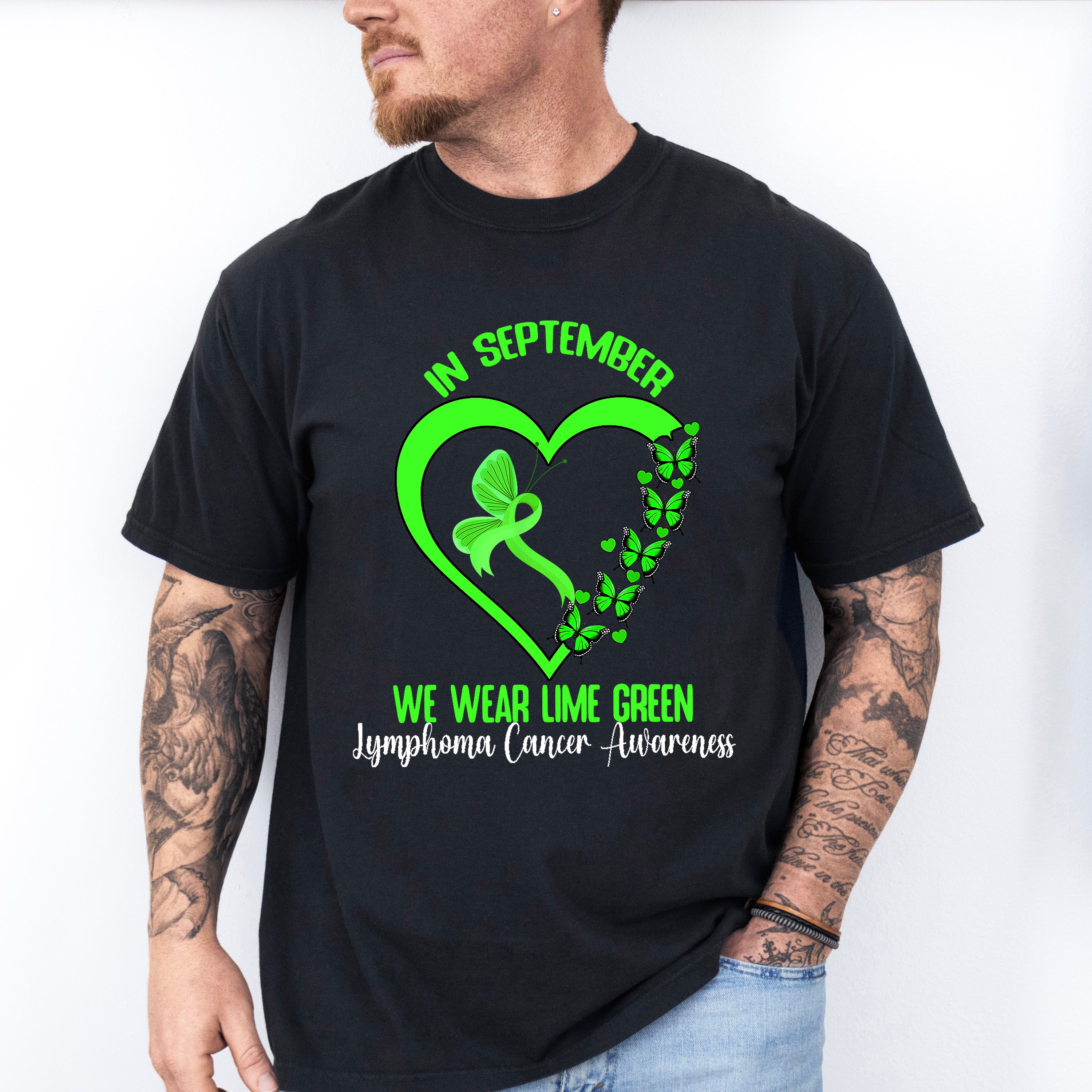 In September Wear Green - Lymphoma Unisex Crewneck T-Shirt Sweatshirt Hoodie