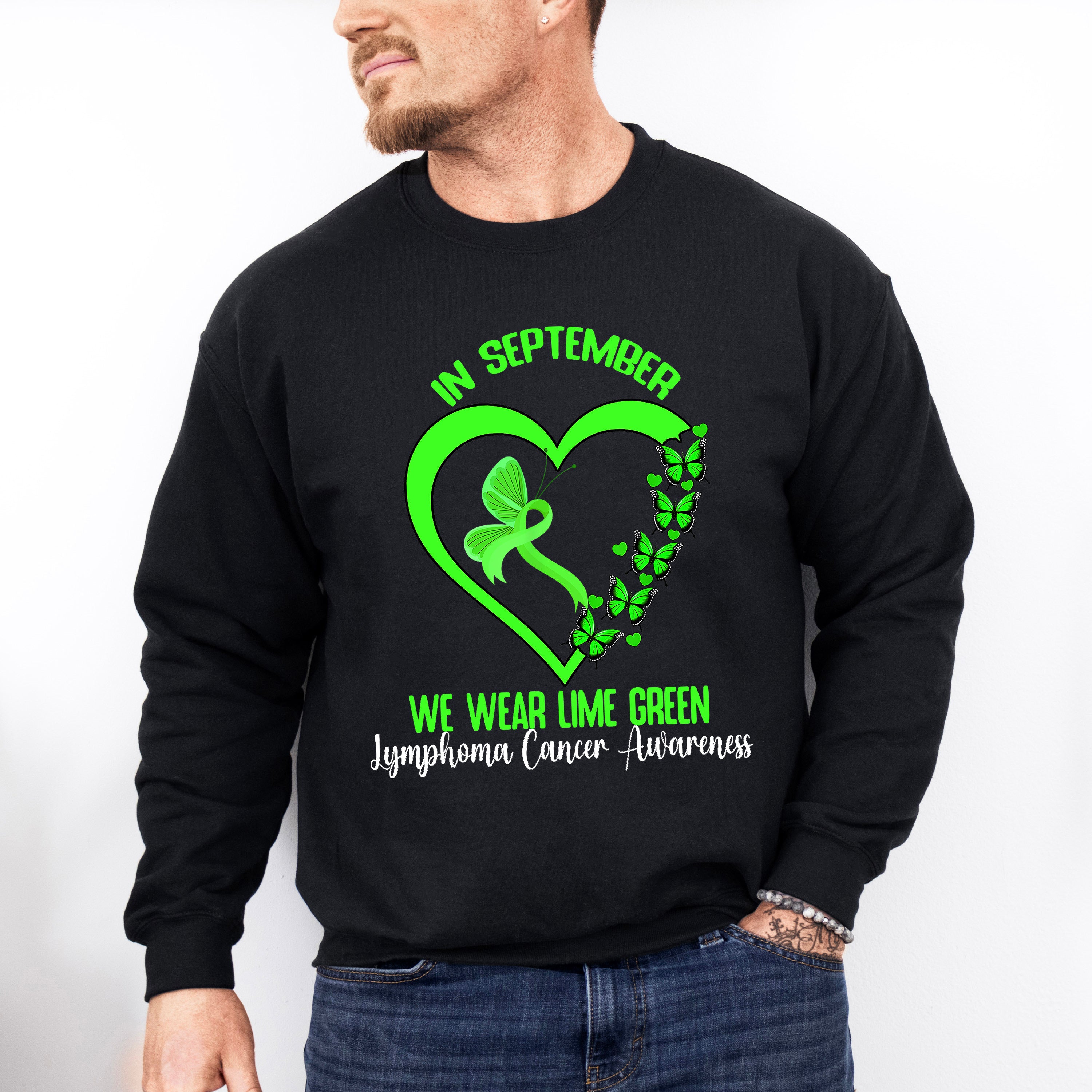 In September Wear Green - Lymphoma Unisex Crewneck T-Shirt Sweatshirt Hoodie