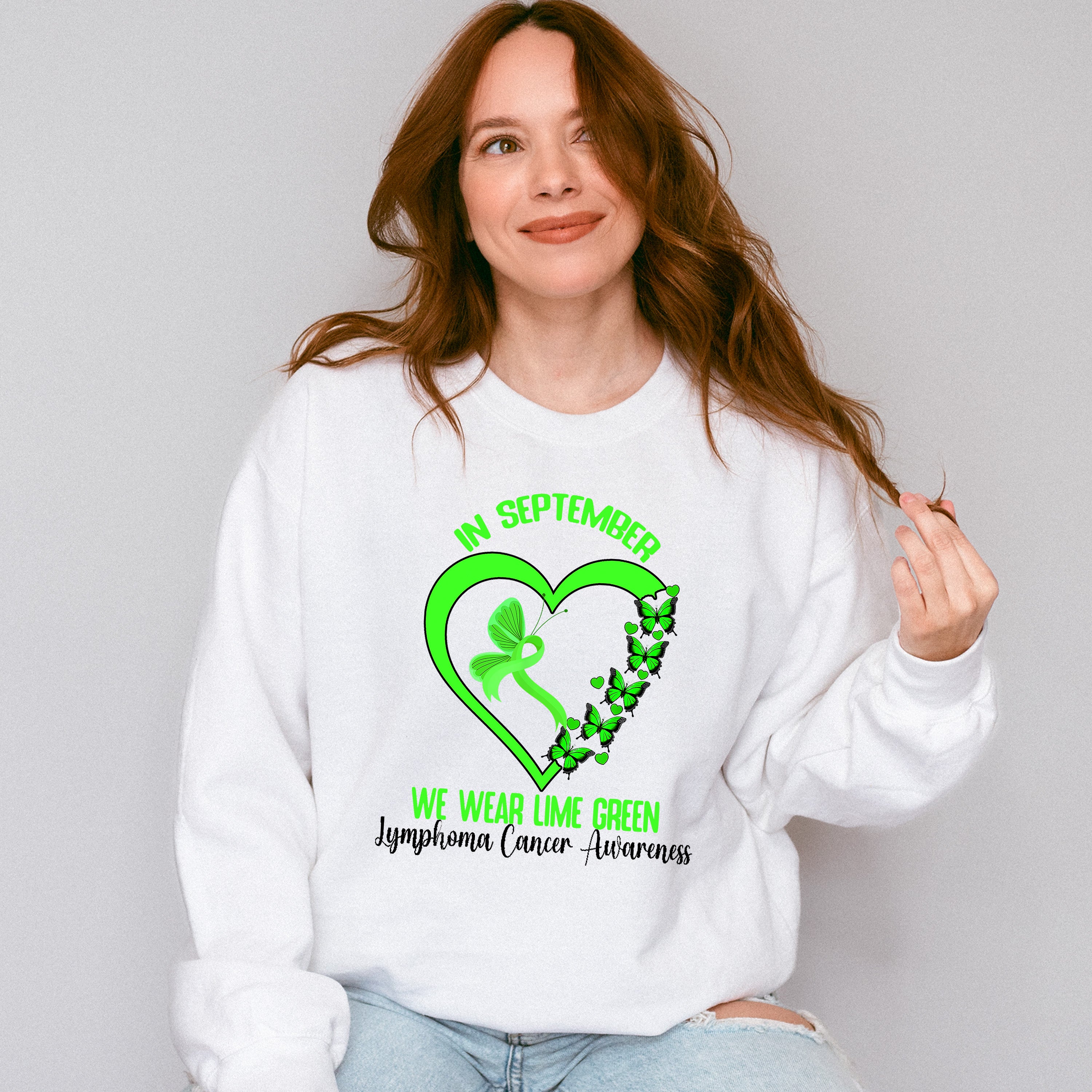 In September Wear Green - Lymphoma Unisex Crewneck T-Shirt Sweatshirt Hoodie