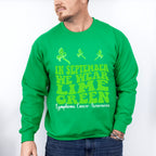 We Wear Lime Green - Lymphoma Unisex Crewneck T-Shirt Sweatshirt Hoodie