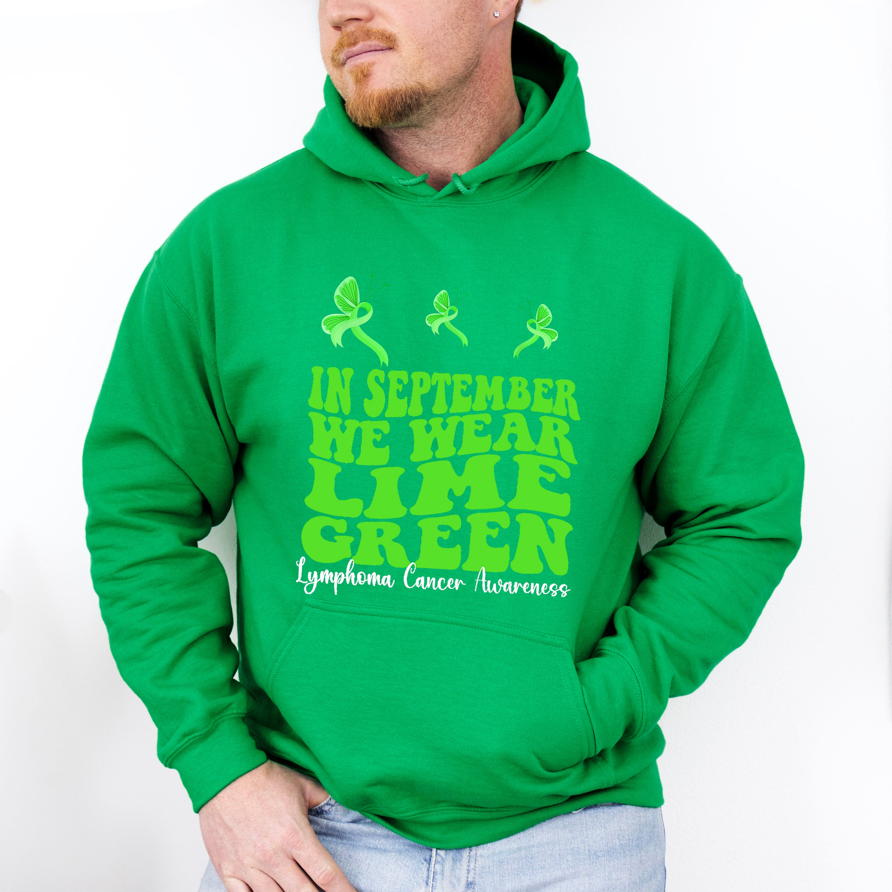 We Wear Lime Green - Lymphoma Unisex Crewneck T-Shirt Sweatshirt Hoodie