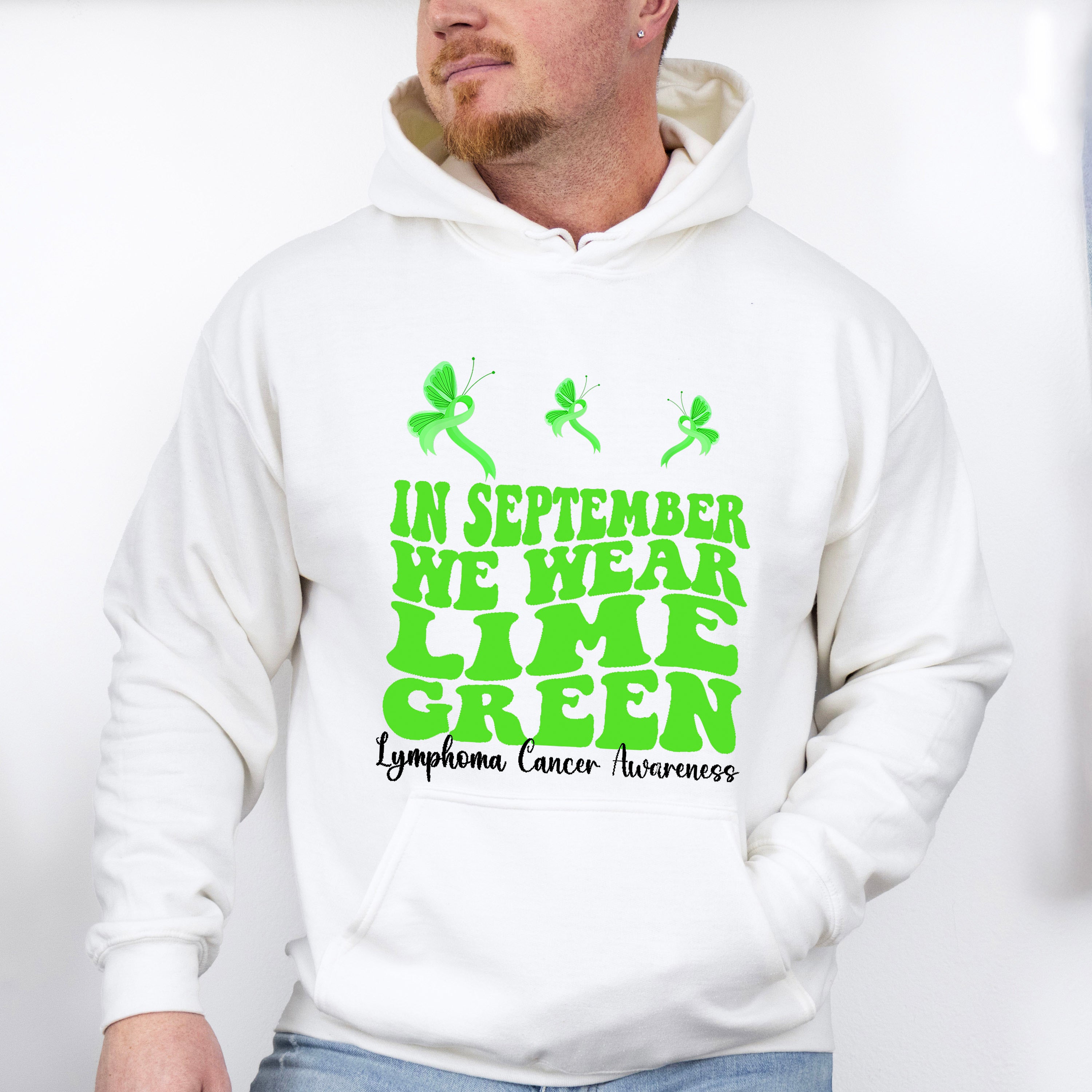 We Wear Lime Green - Lymphoma Unisex Crewneck T-Shirt Sweatshirt Hoodie