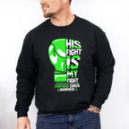 His Fight Is My Fight - Lymphoma Unisex Crewneck T-Shirt Sweatshirt Hoodie