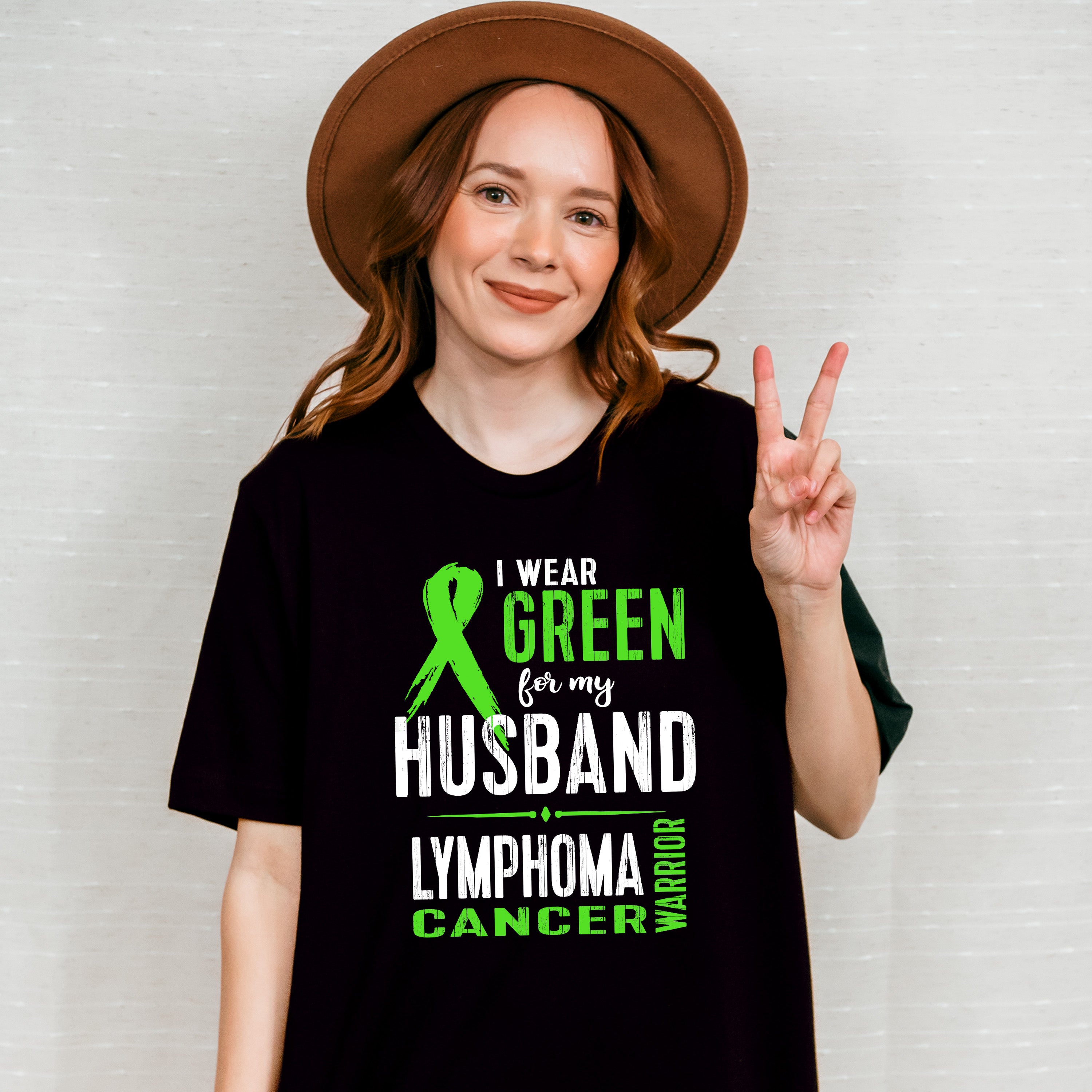 I Wear Green For My Husband - Lymphoma Unisex Crewneck T-Shirt Sweatshirt Hoodie