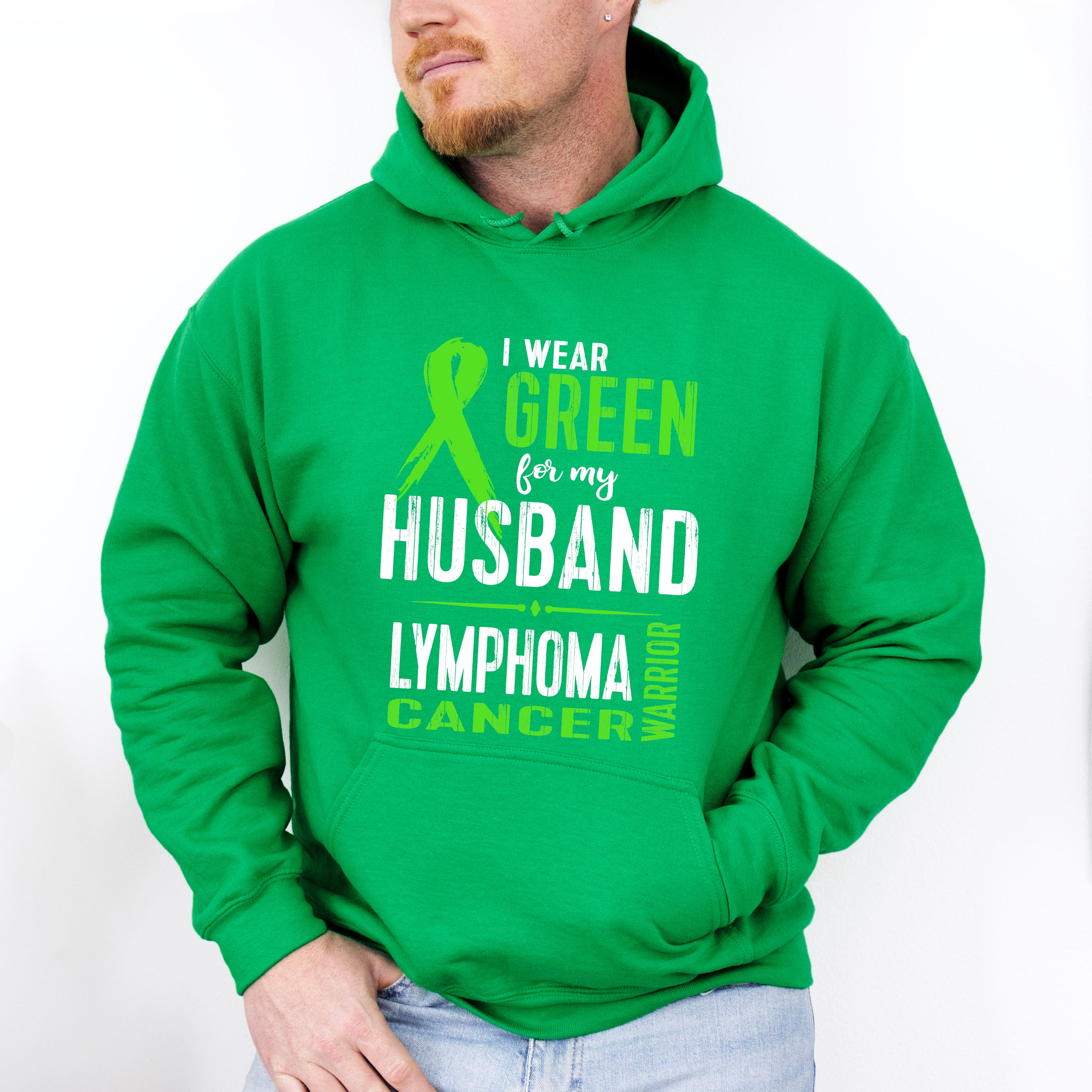 I Wear Green For My Husband - Lymphoma Unisex Crewneck T-Shirt Sweatshirt Hoodie
