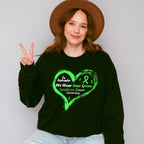 Wear Green Heart Design - Lymphoma Unisex Crewneck T-Shirt Sweatshirt Hoodie