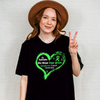Wear Green Heart Design - Lymphoma Unisex Crewneck T-Shirt Sweatshirt Hoodie