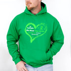 Wear Green Heart Design - Lymphoma Unisex Crewneck T-Shirt Sweatshirt Hoodie