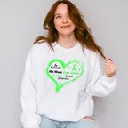 Wear Green Heart Design - Lymphoma Unisex Crewneck T-Shirt Sweatshirt Hoodie