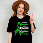I Wear Green For My Cousin - Lymphoma Unisex Crewneck T-Shirt Sweatshirt Hoodie